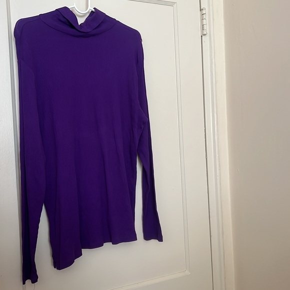 NWT Lauren Ralph Lauren purple long sleeve size: 1X - Picture 5 of 10